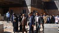 بازدید رئیس دانشگاه و معاون هماهنگی امور عمرانی استاندار سمنان از پروژه دردست احداث بیمارستان مهدیشهر 